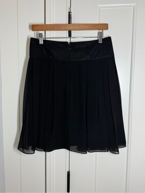 Vince Camuto Black Chiffon Mini Skirt